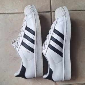 Adidas Black/ White Superstar Sneakers (No Offers)
